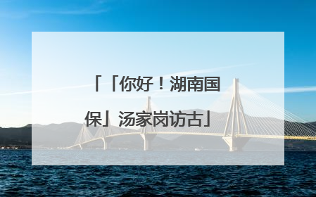 「你好！湖南国保」汤家岗访古