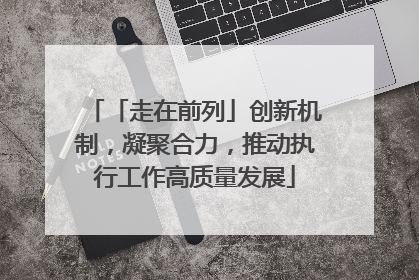 「走在前列」创新机制，凝聚合力，推动执行工作高质量发展