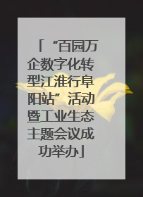 “百园万企数字化转型江淮行阜阳站”活动暨工业生态主题会议成功举办