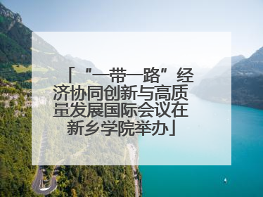 “一带一路”经济协同创新与高质量发展国际会议在新乡学院举办