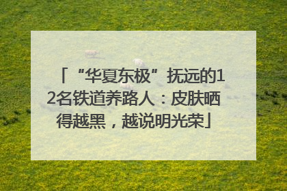 “华夏东极”抚远的12名铁道养路人：皮肤晒得越黑，越说明光荣