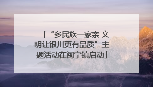 “多民族一家亲 文明让银川更有品质”主题活动在闽宁镇启动
