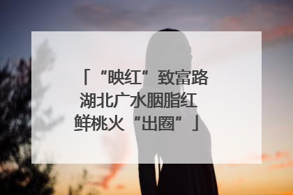 “映红”致富路 湖北广水胭脂红鲜桃火“出圈”