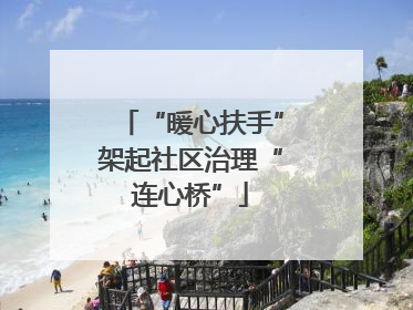 “暖心扶手”架起社区治理“连心桥”