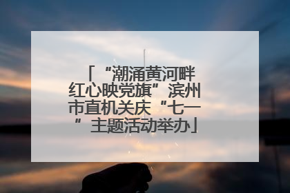 “潮涌黄河畔 红心映党旗”滨州市直机关庆“七一”主题活动举办
