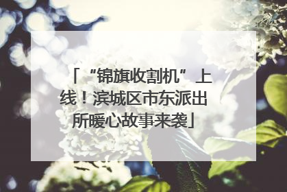 “锦旗收割机”上线！滨城区市东派出所暖心故事来袭