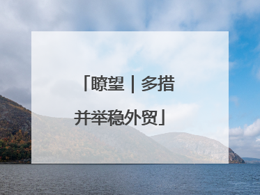 瞭望｜多措并举稳外贸