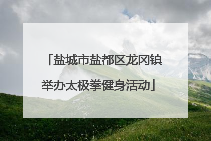 盐城市盐都区龙冈镇举办太极拳健身活动