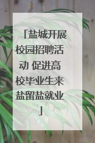 盐城开展校园招聘活动 促进高校毕业生来盐留盐就业