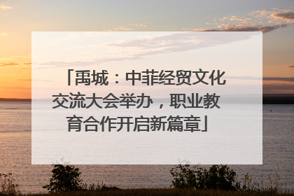 禹城：中菲经贸文化交流大会举办，职业教育合作开启新篇章