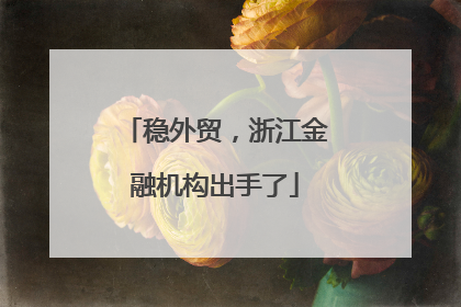 稳外贸，浙江金融机构出手了