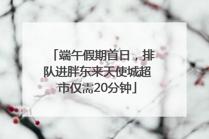 端午假期首日，排队进胖东来天使城超市仅需20分钟