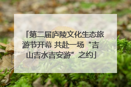 第二届庐陵文化生态旅游节开幕 共赴一场“吉山吉水吉安游”之约
