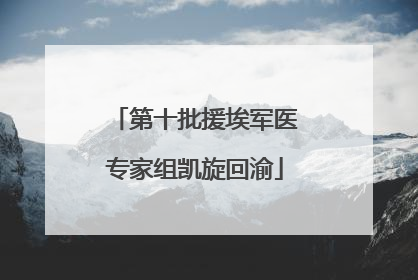 第十批援埃军医专家组凯旋回渝