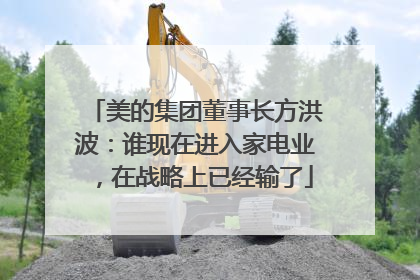 美的集团董事长方洪波：谁现在进入家电业，在战略上已经输了