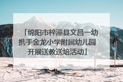 绵阳市梓潼县文昌一幼携手金龙小学附属幼儿园开展送教送培活动