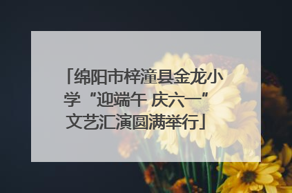 绵阳市梓潼县金龙小学“迎端午 庆六一”文艺汇演圆满举行