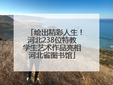 绘出精彩人生！河北238位特教学生艺术作品亮相河北省图书馆