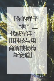 你的样子｜“梅”二代戚军洋：用科技与电商解锁杨梅新赛道