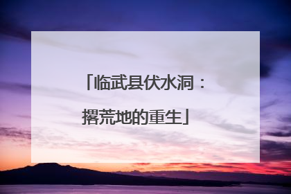 临武县伏水洞：撂荒地的重生