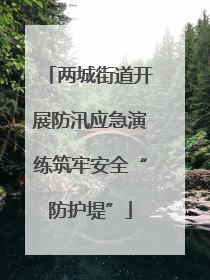 两城街道开展防汛应急演练筑牢安全“防护堤”