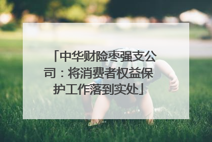 中华财险枣强支公司：将消费者权益保护工作落到实处