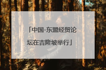 中国-东盟经贸论坛在吉隆坡举行