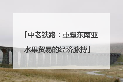 中老铁路：重塑东南亚水果贸易的经济脉搏