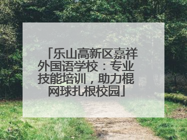 乐山高新区嘉祥外国语学校：专业技能培训，助力棍网球扎根校园