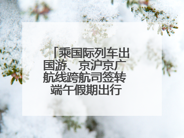 乘国际列车出国游、京沪京广航线跨航司签转 端午假期出行有了更多选择