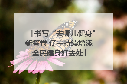 书写“去哪儿健身”新答卷 辽宁持续增添全民健身好去处