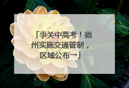 事关中高考！德州实施交通管制，区域公布→