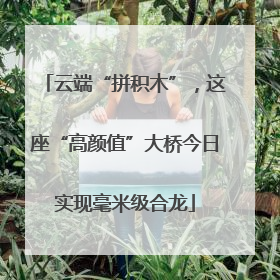 云端“拼积木”，这座“高颜值”大桥今日实现毫米级合龙