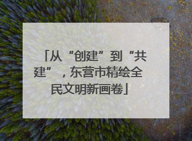 从“创建”到“共建”，东营市精绘全民文明新画卷