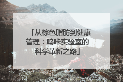 从棕色脂肪到健康管理：呜咔实验室的科学革新之路