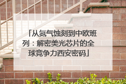 从氮气蚀刻到中欧班列：解密美光芯片的全球竞争力西安密码