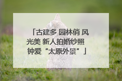 古建多 园林俏 风光美 新人拍婚纱照 钟爱“太原外景”