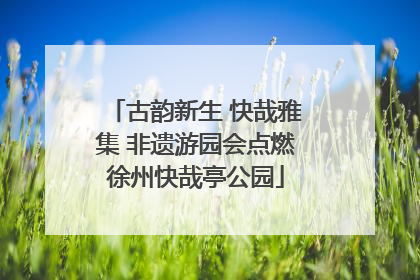 古韵新生 快哉雅集 非遗游园会点燃徐州快哉亭公园