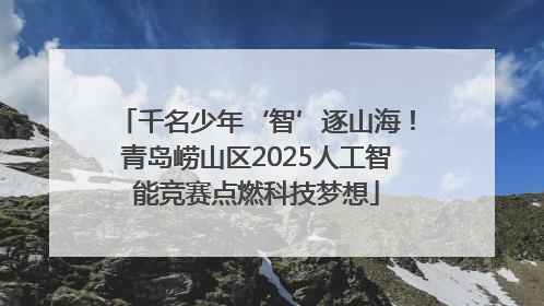 千名少年‘智’逐山海！青岛崂山区2025人工智能竞赛点燃科技梦想