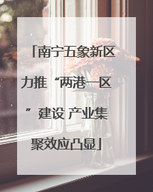 南宁五象新区力推“两港一区”建设 产业集聚效应凸显