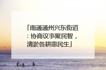 南通通州兴东街道：协商议事聚民智，清淤备耕惠民生