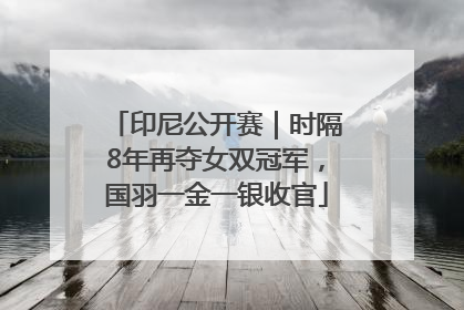 印尼公开赛｜时隔8年再夺女双冠军，国羽一金一银收官