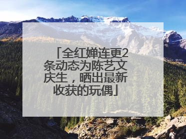 全红婵连更2条动态为陈艺文庆生，晒出最新收获的玩偶