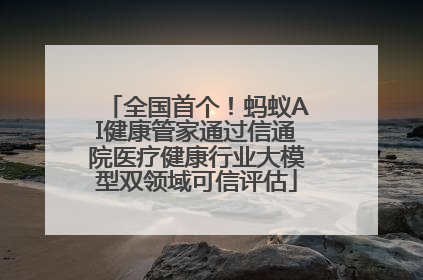 全国首个！蚂蚁AI健康管家通过信通院医疗健康行业大模型双领域可信评估