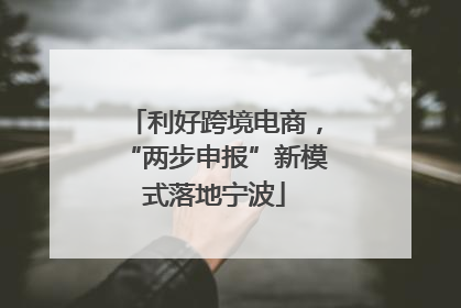 利好跨境电商，“两步申报”新模式落地宁波