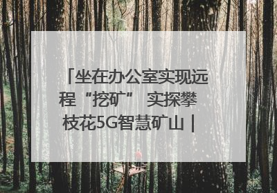 坐在办公室实现远程“挖矿” 实探攀枝花5G智慧矿山｜网络名人四川行