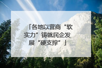 各地以营商“软实力”铸就民企发展“硬支撑”