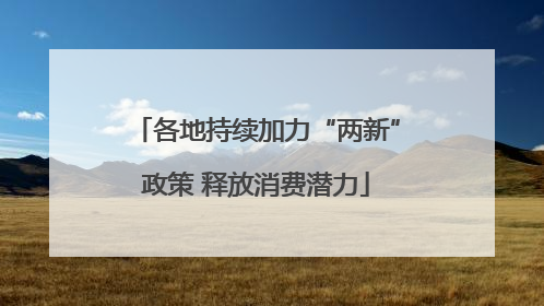 各地持续加力“两新”政策 释放消费潜力
