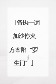 各执一词 加沙停火方案陷“罗生门”
