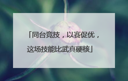 同台竞技，以赛促优，这场技能比武真硬核